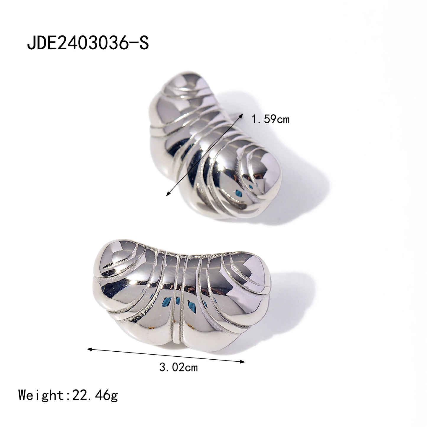 Chic Comfortable Metal Croissant Earrings