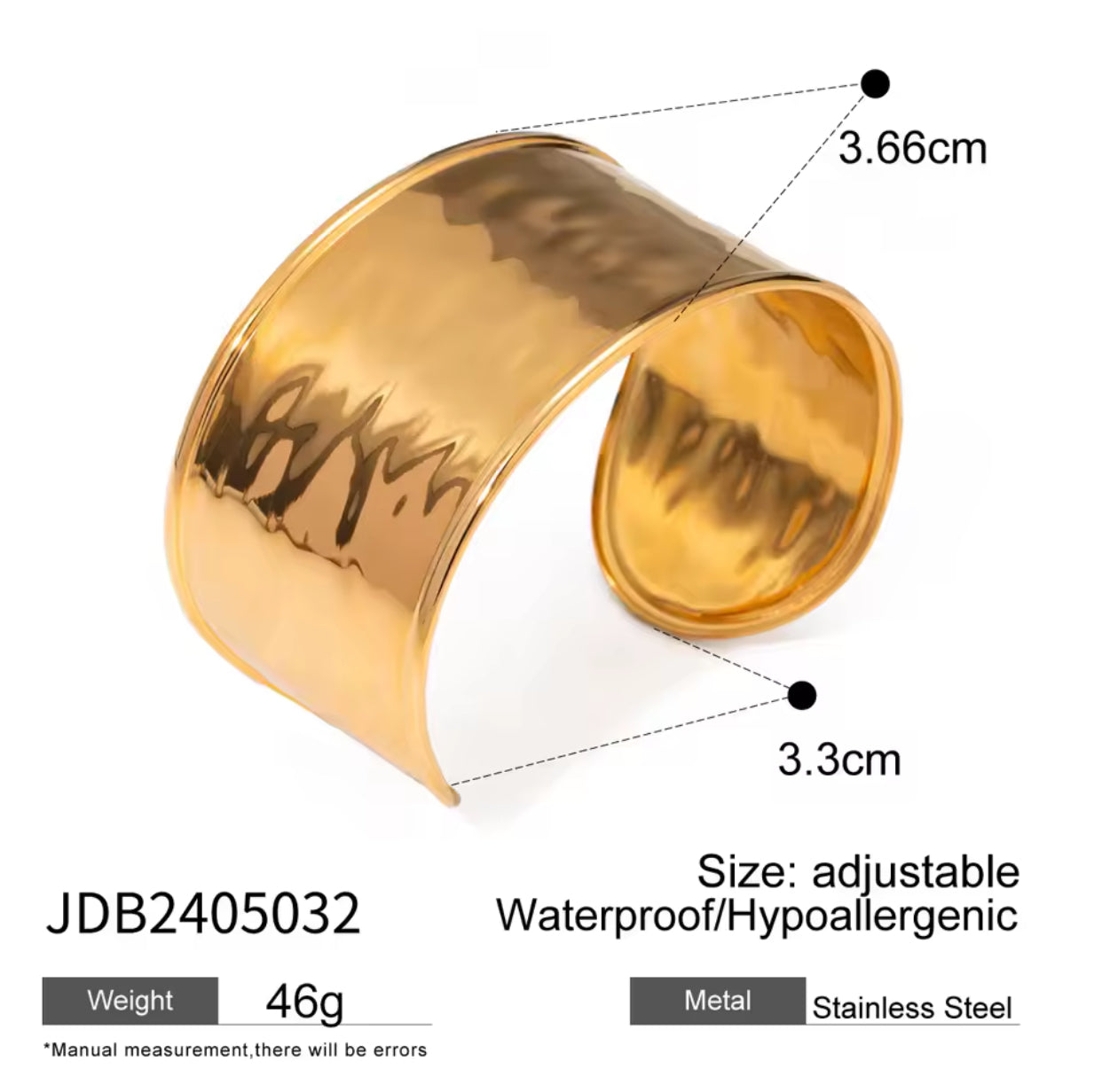 Kika Fashion Wide Face Bracelet