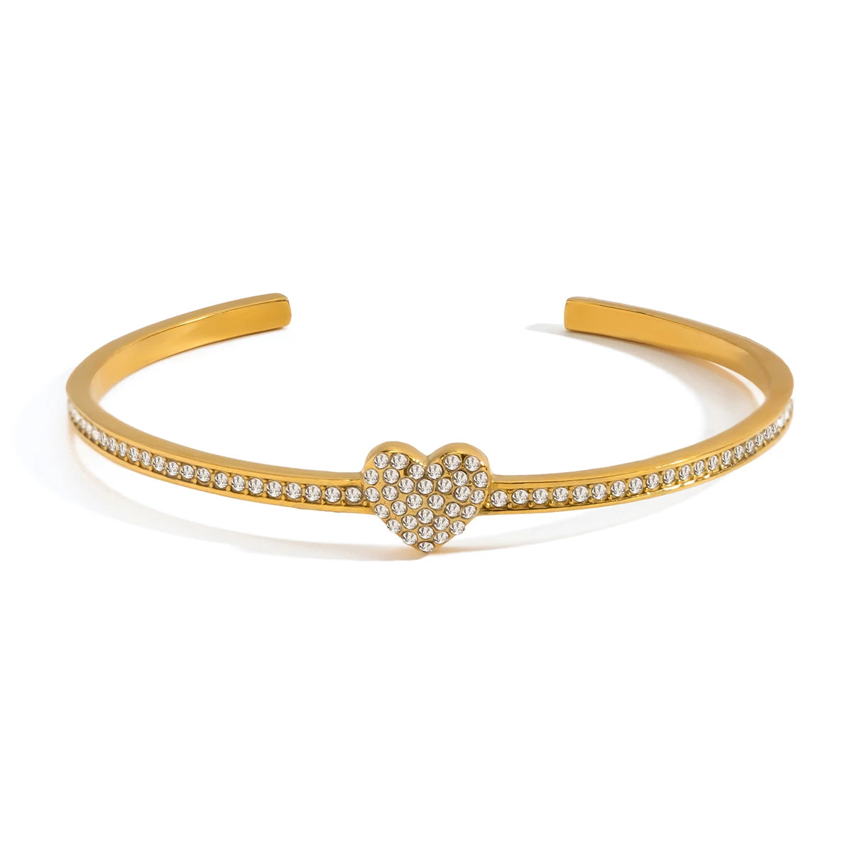 Classic Rhinestone Opening Bracelet