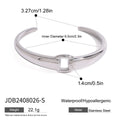 KIKA Waterproof 316L Stainless Steel Two-Toned Buckle Bracelet Bangle Women 18k Gold Color Charm Jewelry
