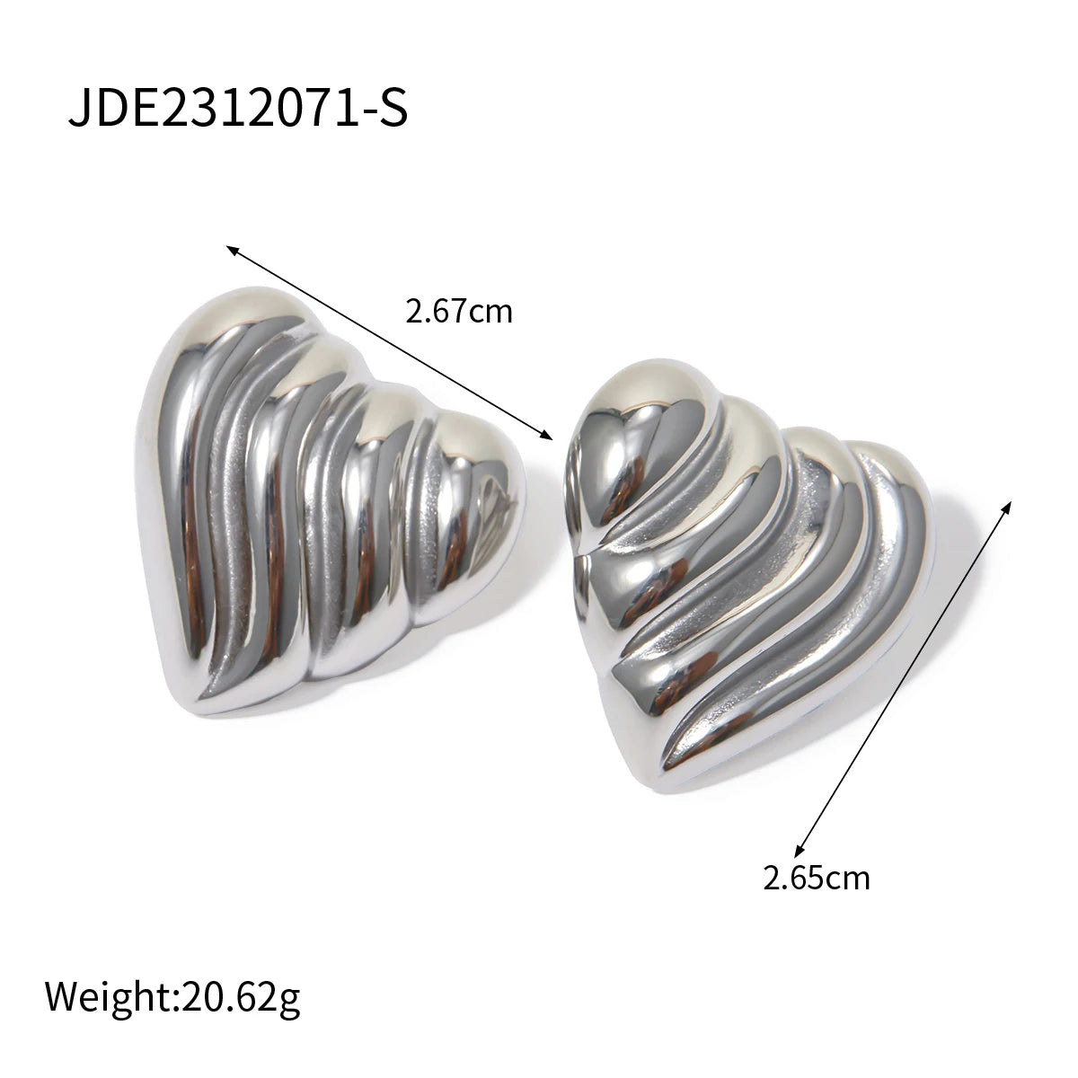 Striped Hollow Earrings Texture C