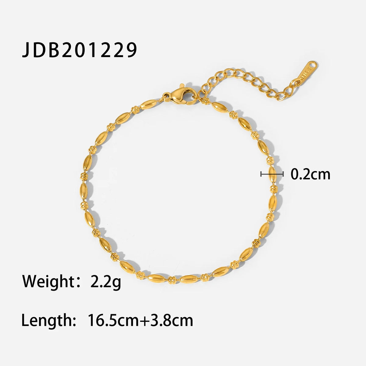 Classic Wavy Chain White Round Zircon Bracelet