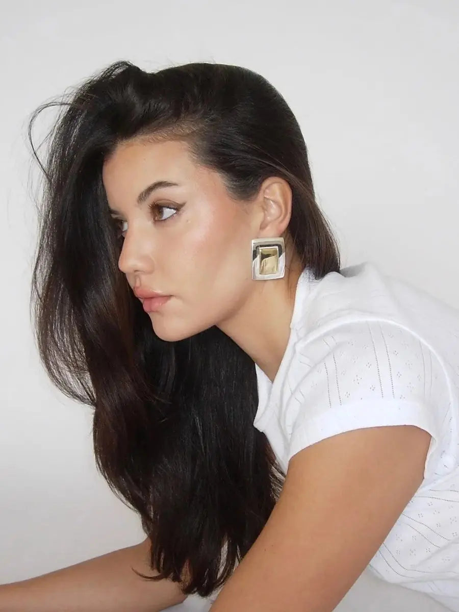 KIKA 316l Stainless Steel Vintage Earrings Waterproof Personalized Charm