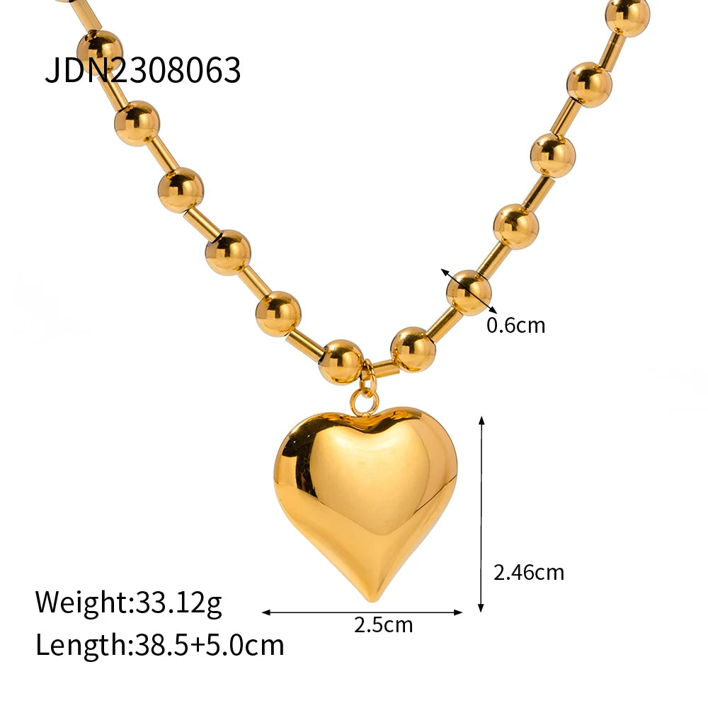 Romantic Heart Pendant Necklace