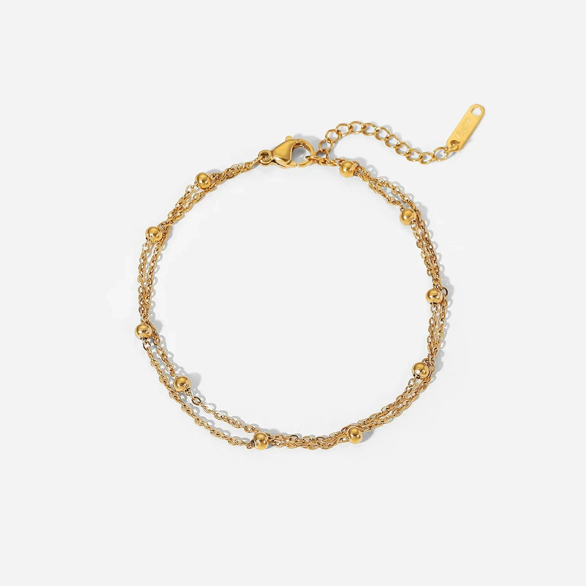 Kika Stainless Steel Bead Chain Bangle Bracelet Waterproof