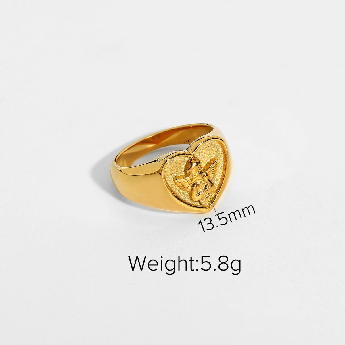 Zircon High Polished Geometric Round Chunky  Rings