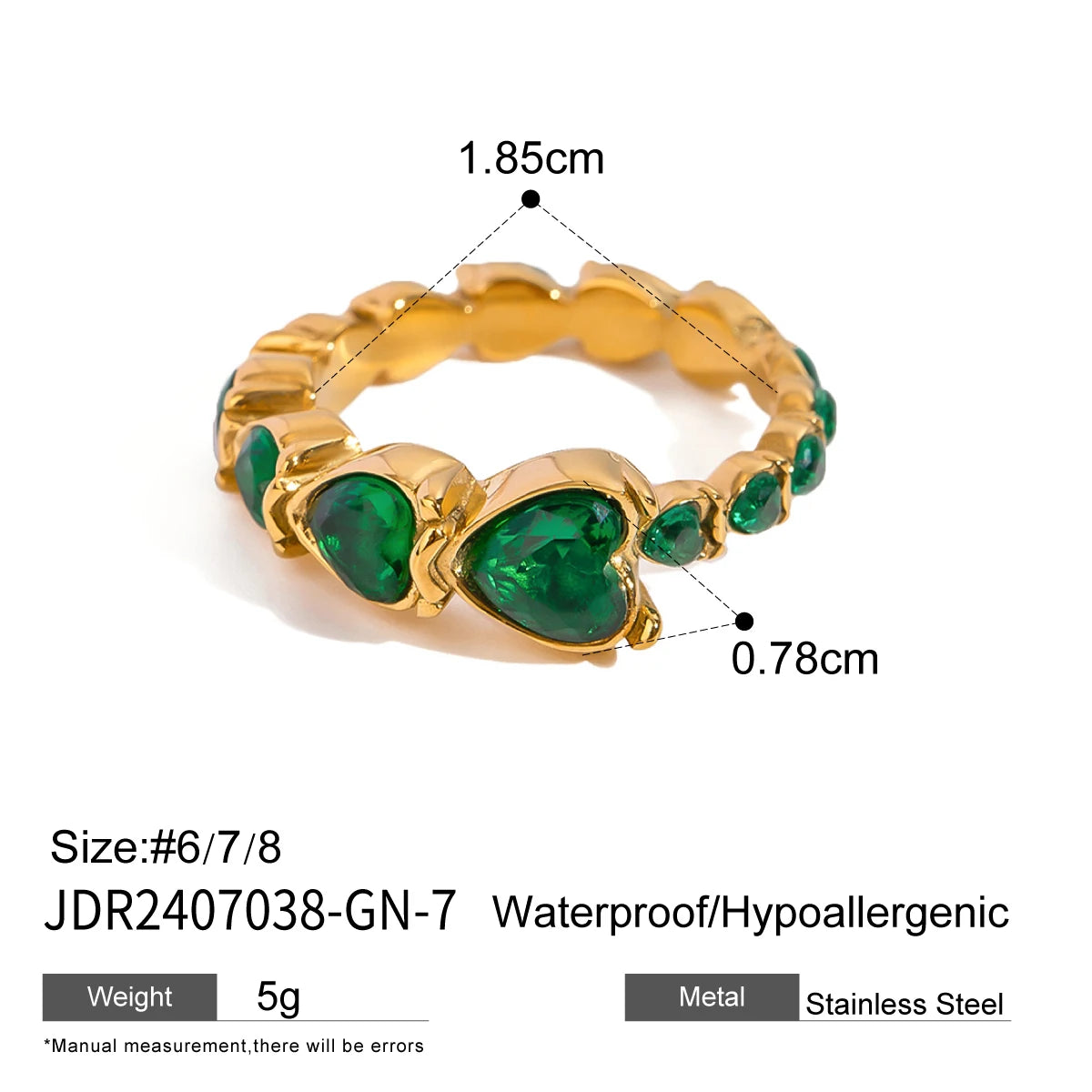 Zircon High Polished Geometric Round Chunky  Rings