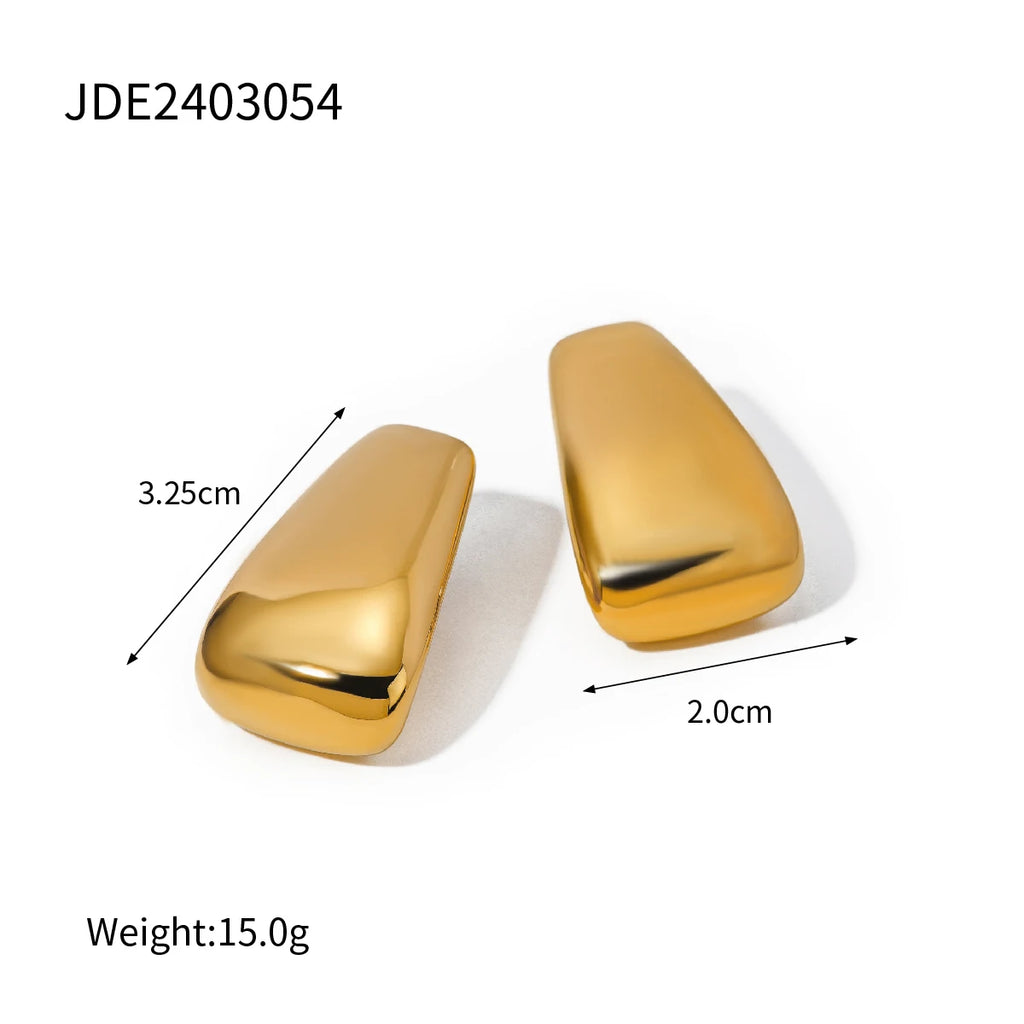 Glossy Smooth Unusual Earrings