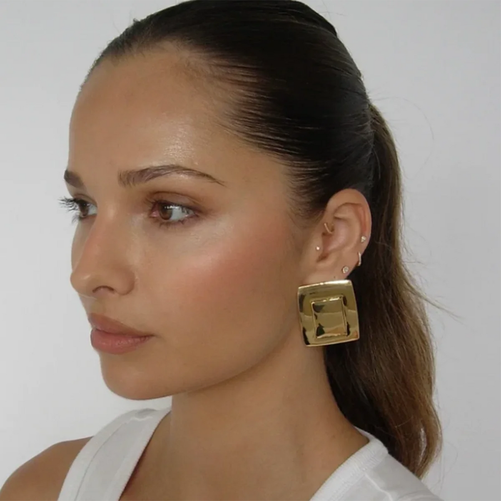KIKA 316l Stainless Steel Vintage Earrings Waterproof Personalized Charm