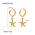 Kika Stainless Steel Starfish Drop Dangle Statement Earrings