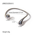 KIKA Waterproof 18K Gold Plated Stainless Steel Drop Cuff Bracelet Statement Fashion Personality Charm Jewelry Women bracelet