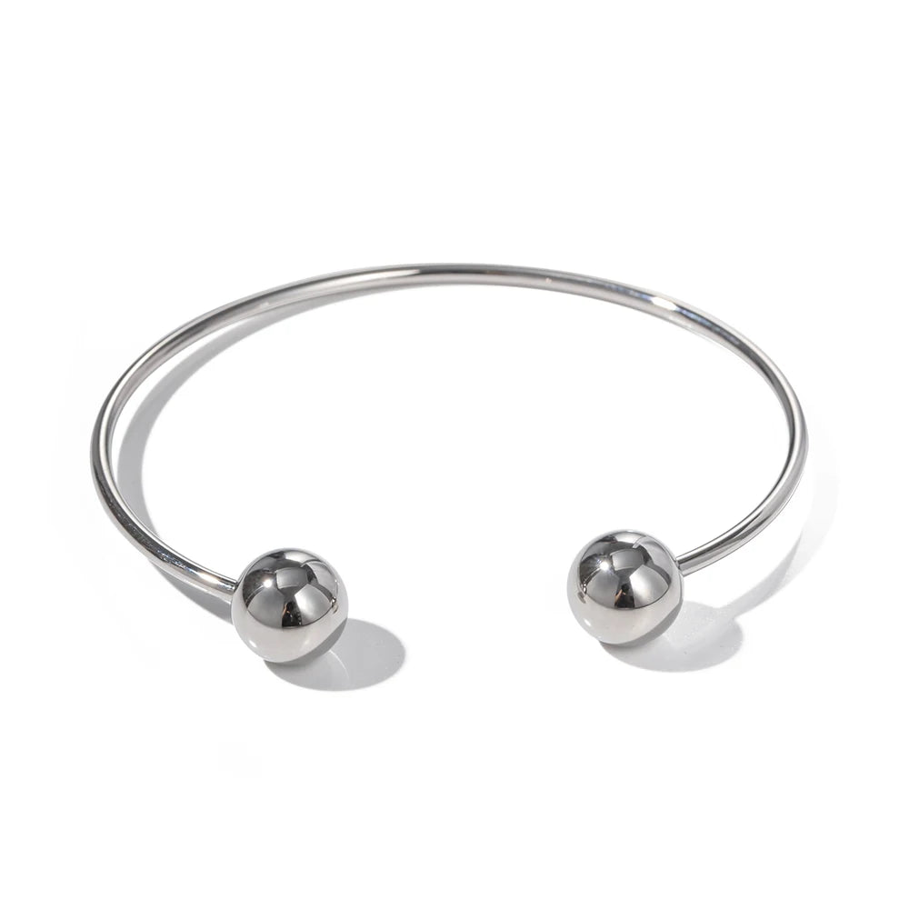 Kika Minimal Double Meteorite Bangle