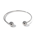 Kika Minimal Double Meteorite Bangle