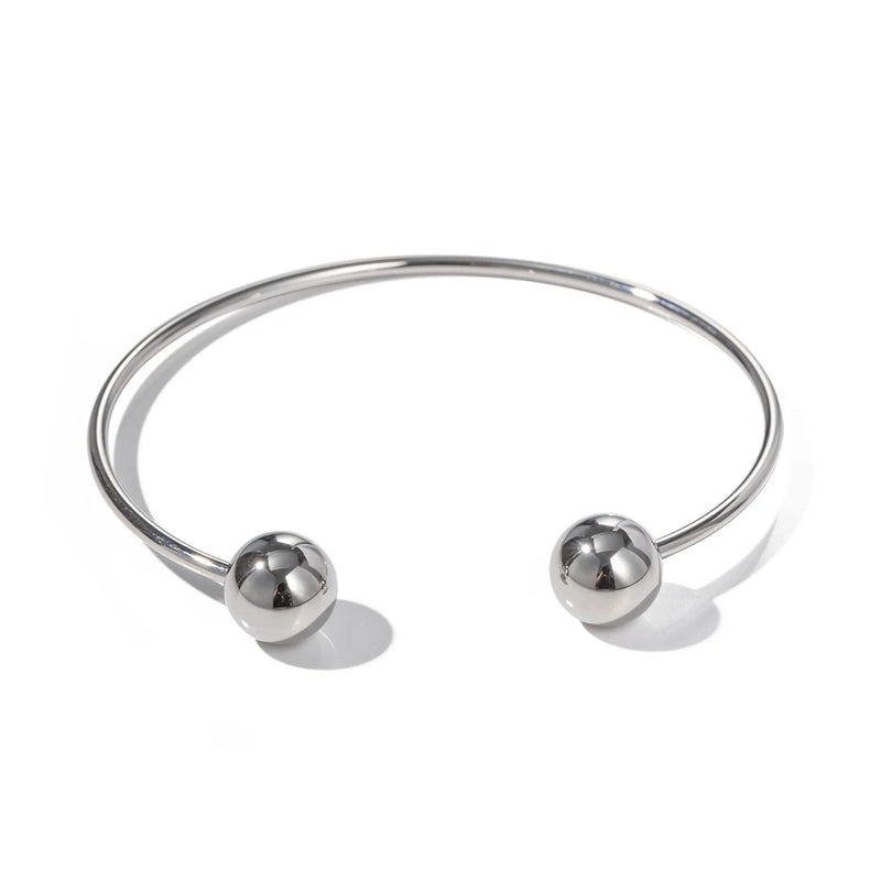 Kika Minimal Double Meteorite Bangle