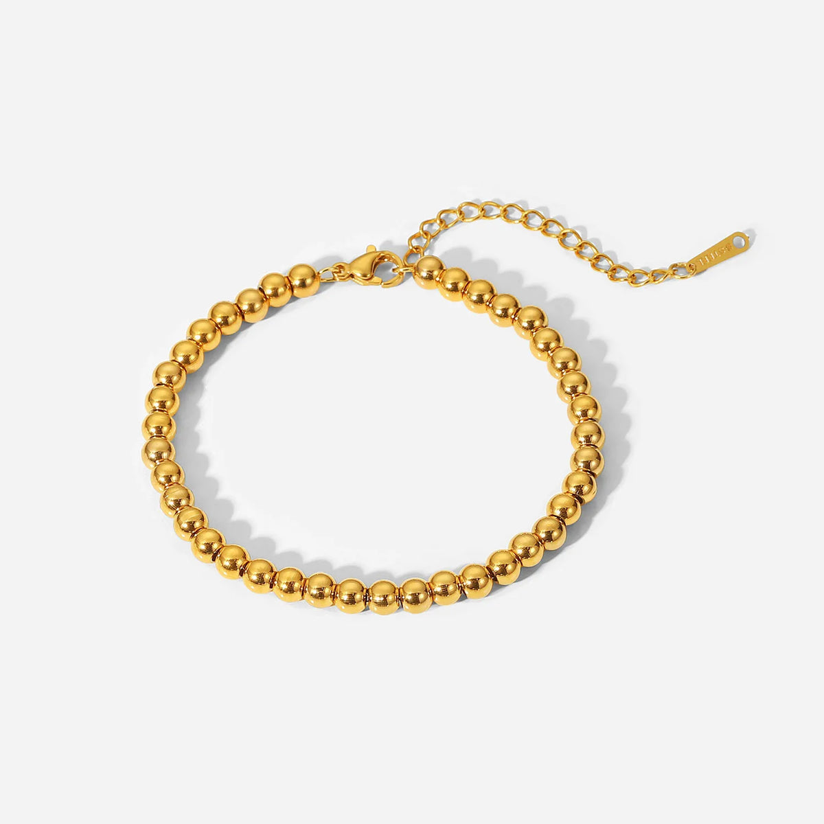 Kika Stainless Steel Bead Chain Bangle Bracelet Waterproof