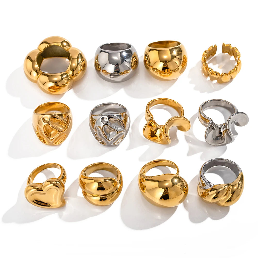 New Design Layla Dome Ring Geometric