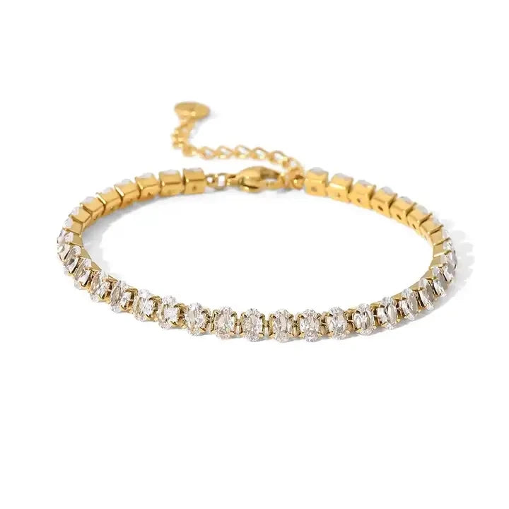 Kika Stainless Steel Bead Chain Bangle Bracelet Waterproof