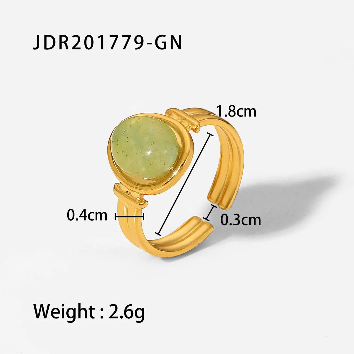 Kika Cubic Zirconia Cross Ring Stainless Steel  18 K PVD Plated Finger Ring