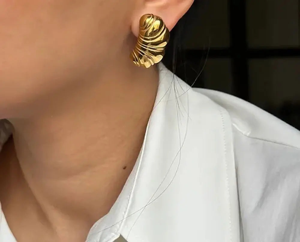 Chic Comfortable Metal Croissant Earrings