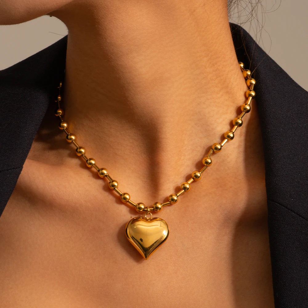 Romantic Heart Pendant Necklace