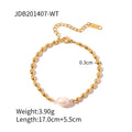 Kika Vintage Stainless Steel Pearl Necklace