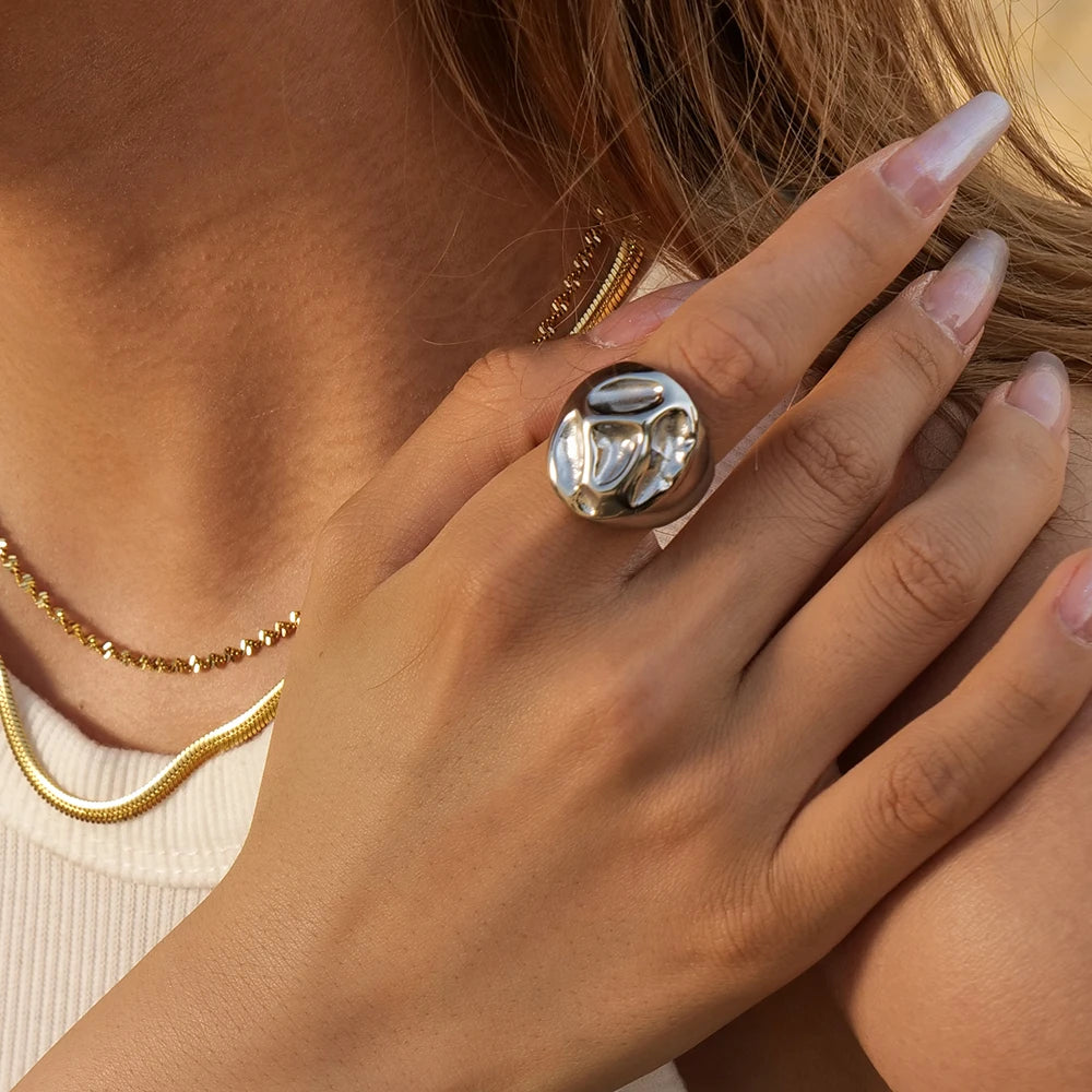 New Design Layla Dome Ring Geometric