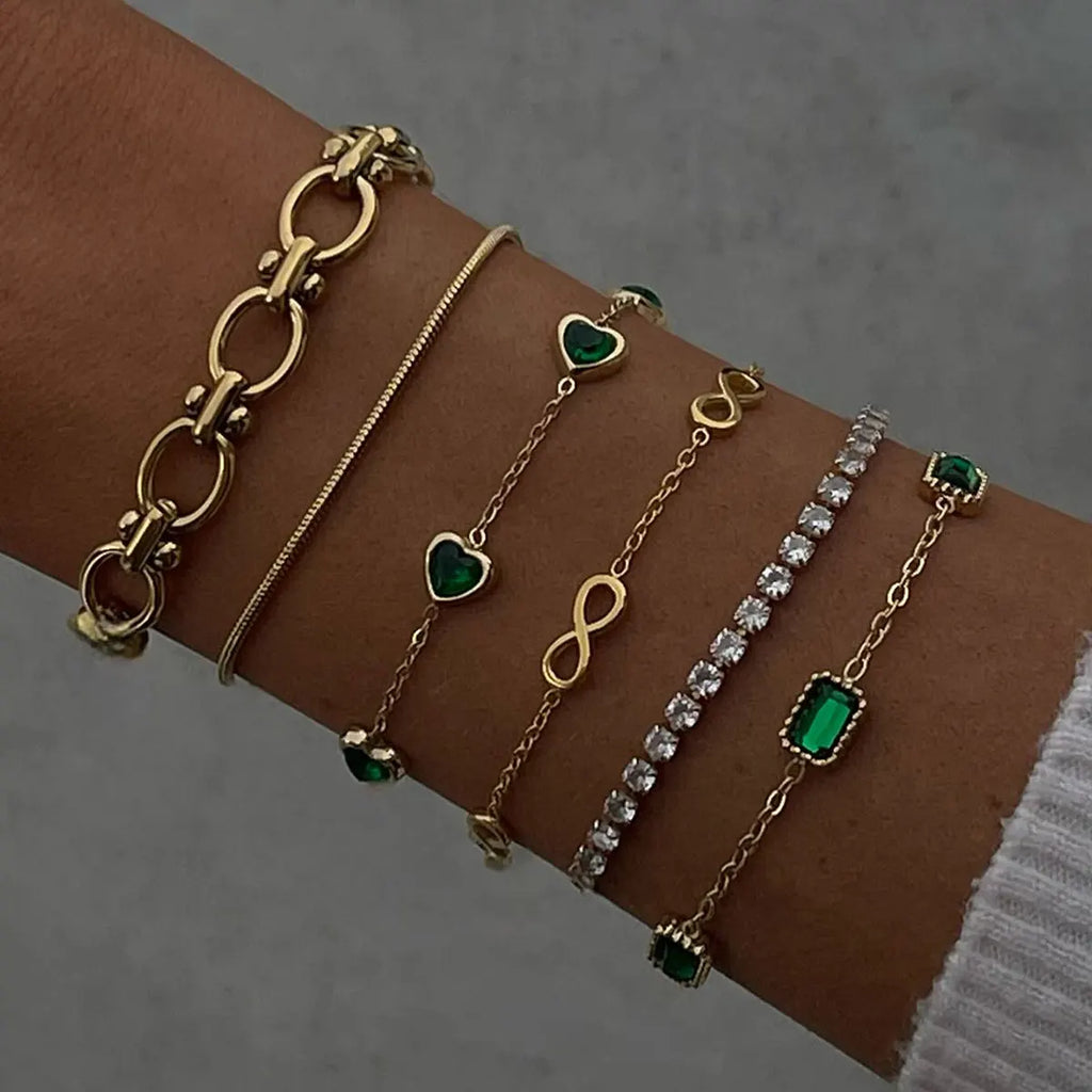 Kika Double Layered Chain Bracelet