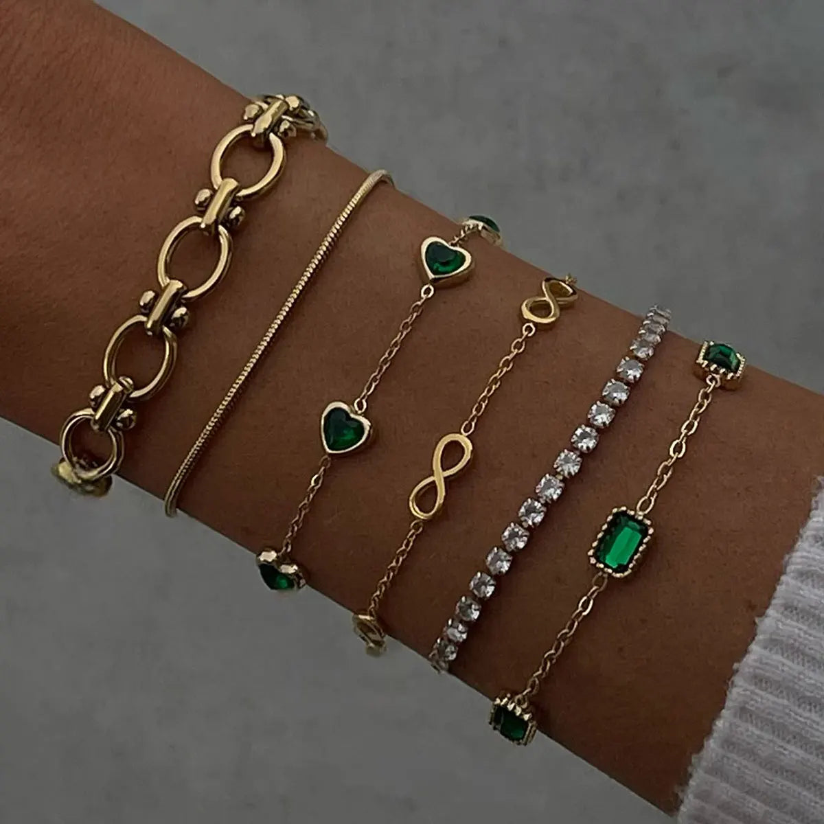 Kika Double Layered Chain Bracelet