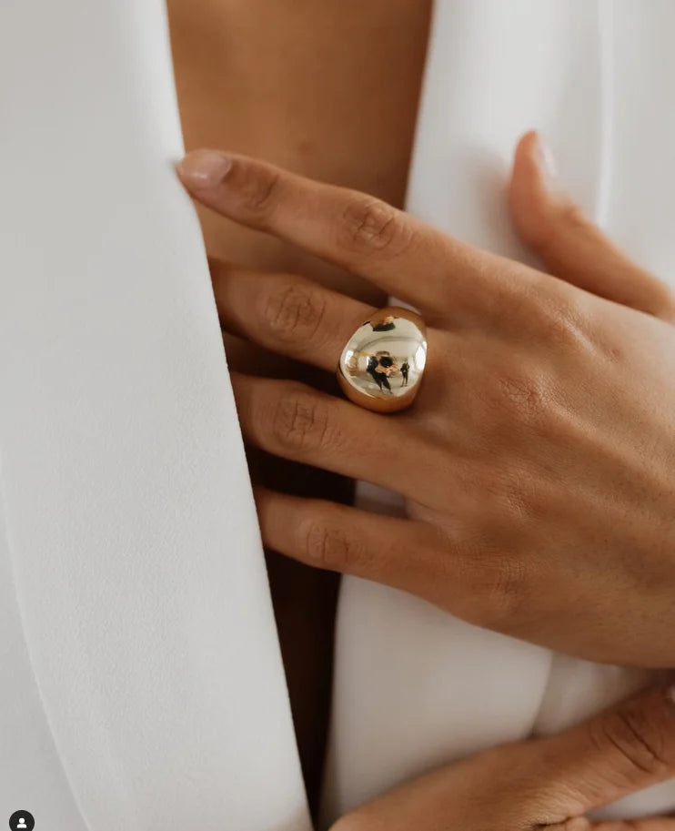 New Design Layla Dome Ring Geometric