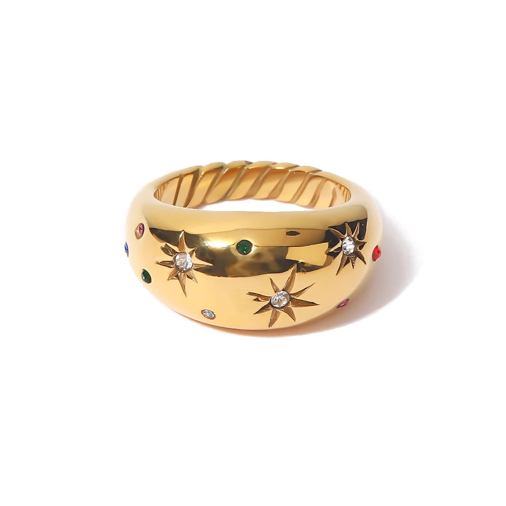 Kika Freshwater Pearl Zircon Ring