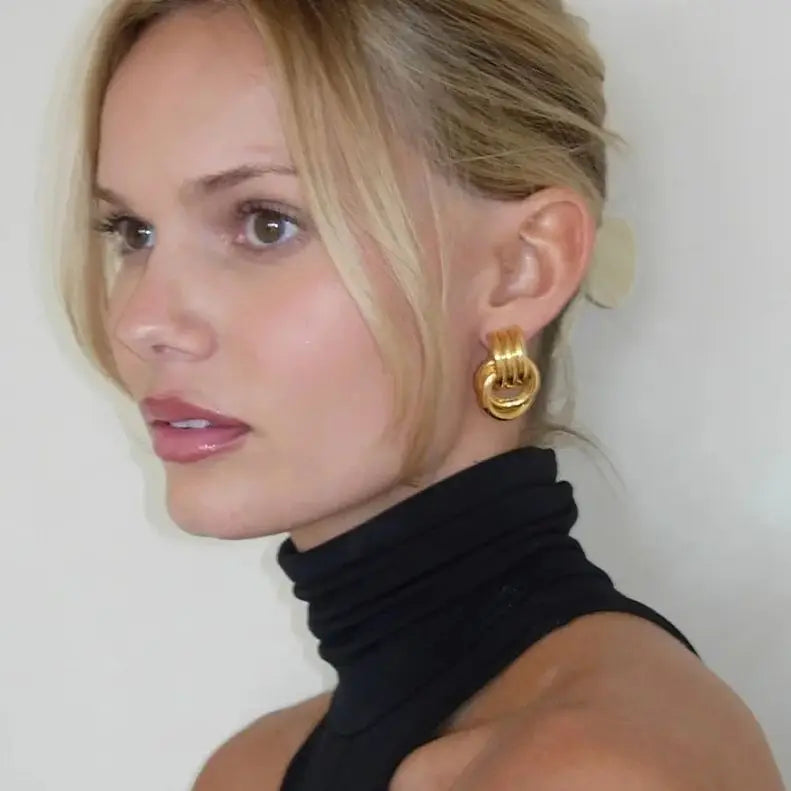 Ring Stud Earrings Waterproof Charm