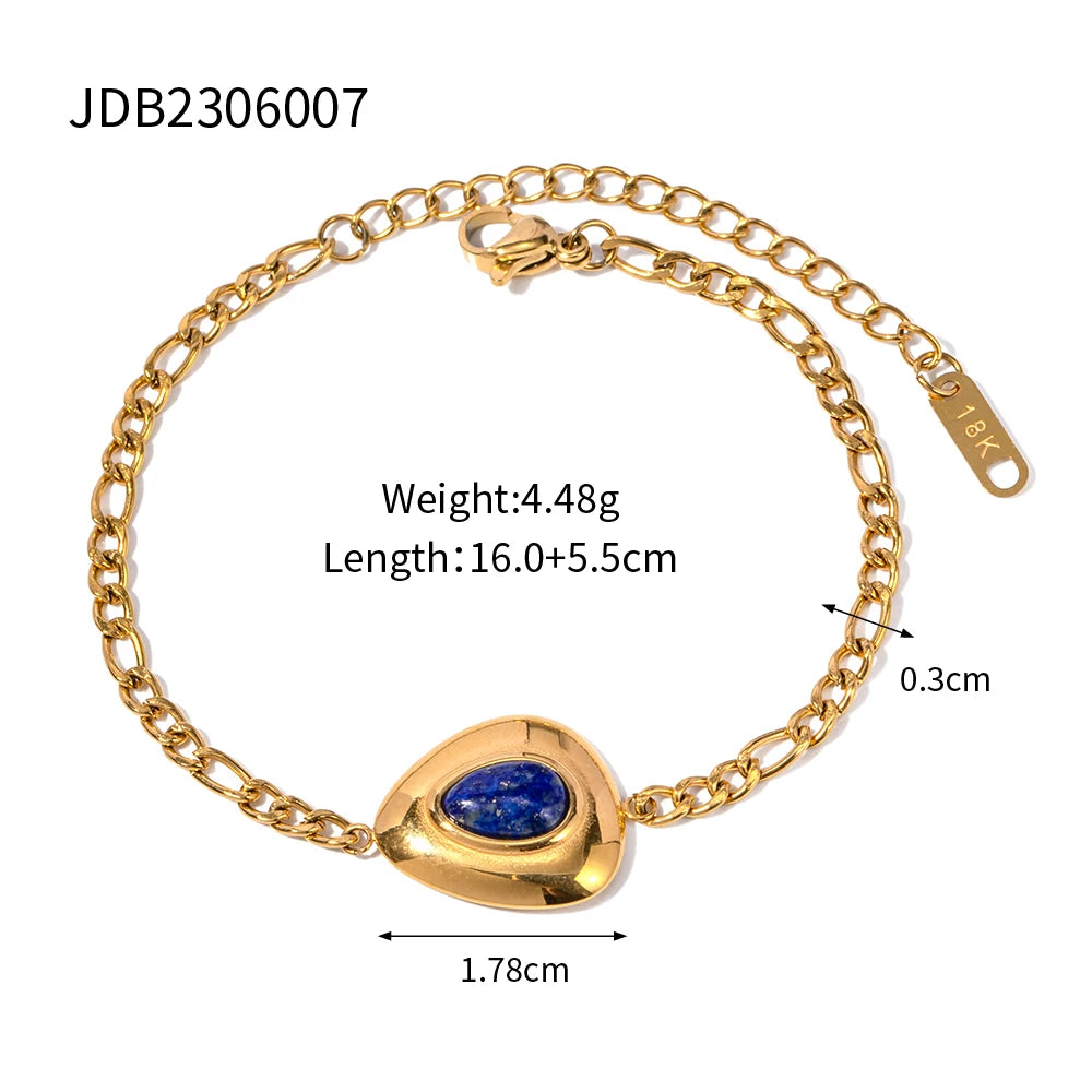 Kika Stainless Steel Bead Chain Bangle Bracelet Waterproof