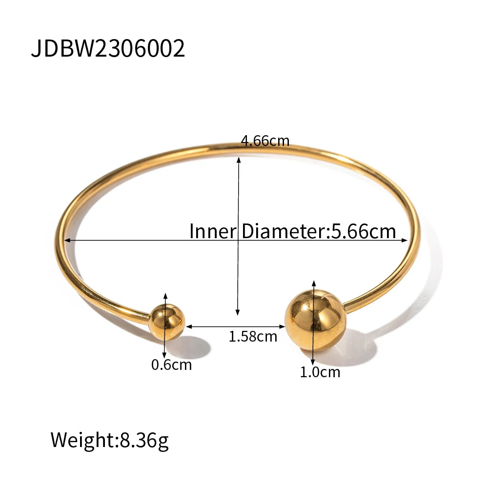 Kika Minimal Double Meteorite Bangle