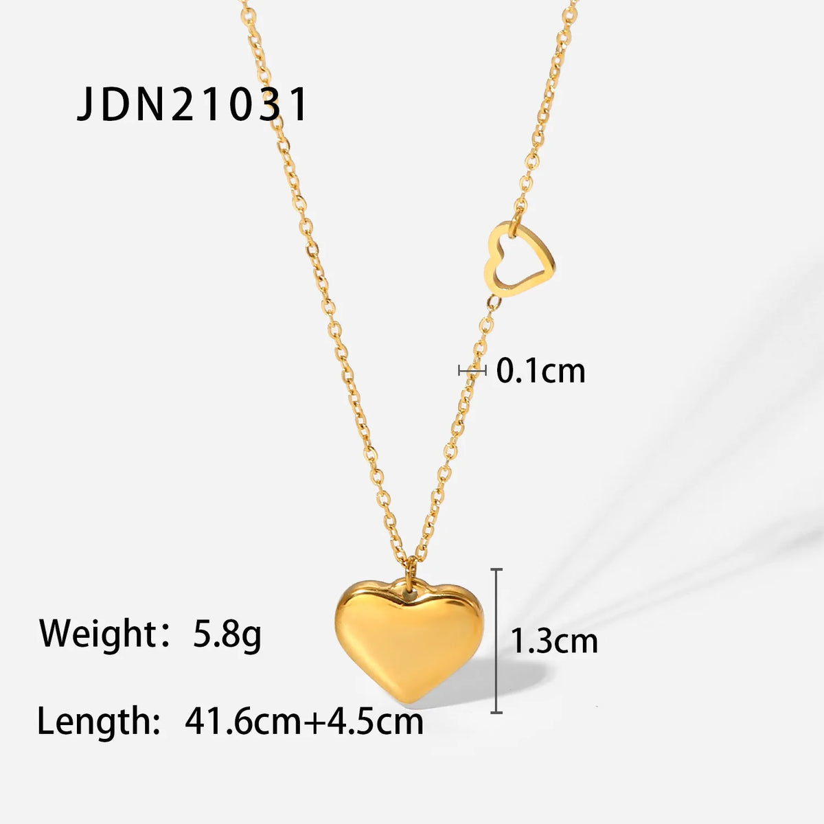 Romantic Heart Pendant Necklace