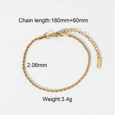 Kika Double Layered Chain Bracelet