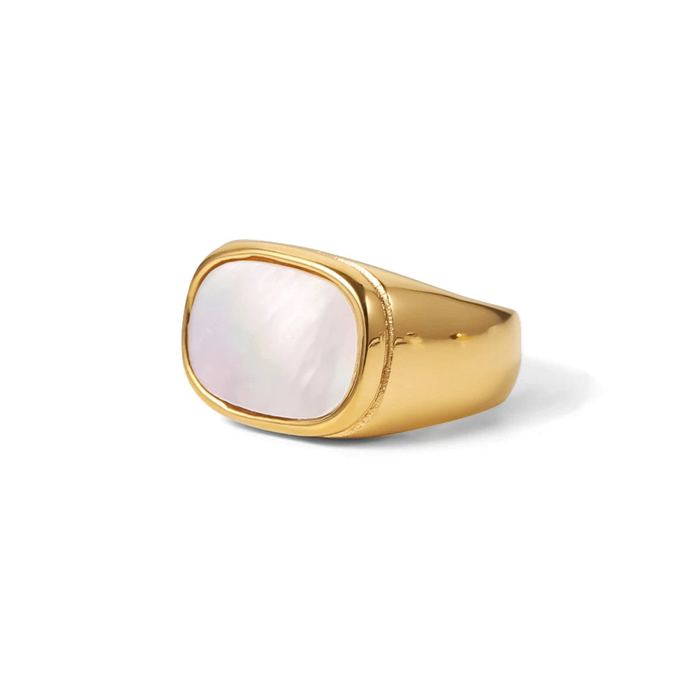 Kika Inlaid Shell Ring