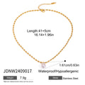 Kika Natural Freshwater Pearl Pendant Stainless Steel Sweet Necklace