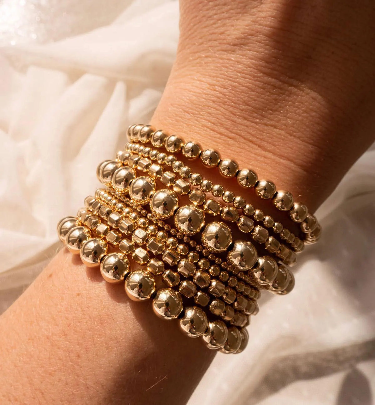Kika Stainless Steel Bead Chain Bangle Bracelet Waterproof