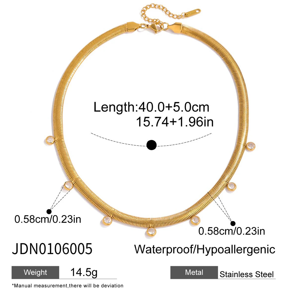 Minimalist Paperclip Chain Stainless Steel O-Chain Splicing Necklace