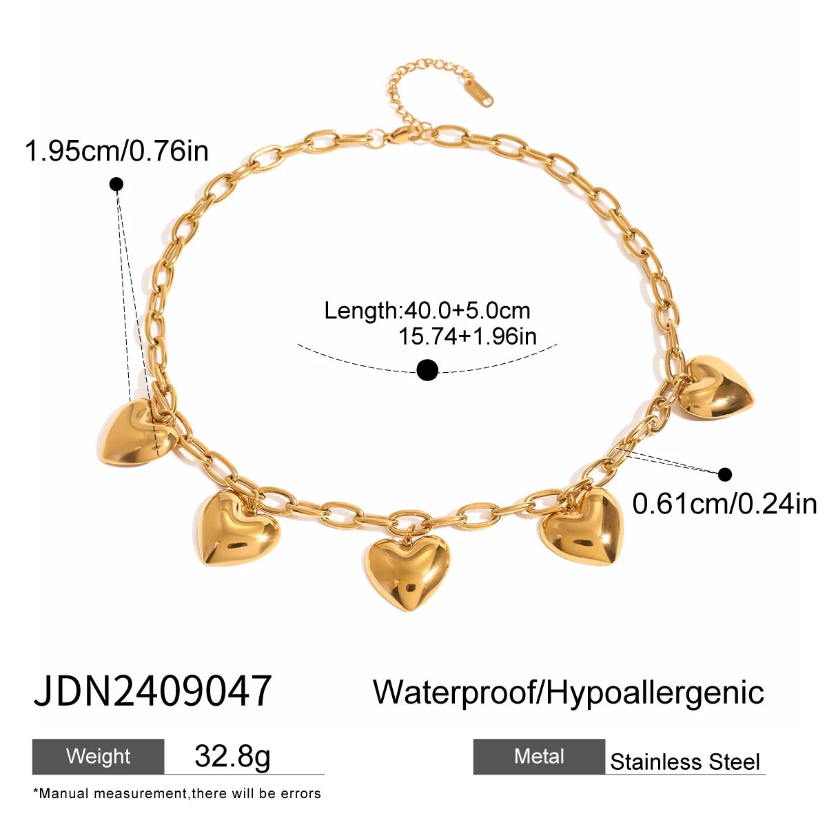 Kika Ribbed Heart Shaped Pendant Necklace