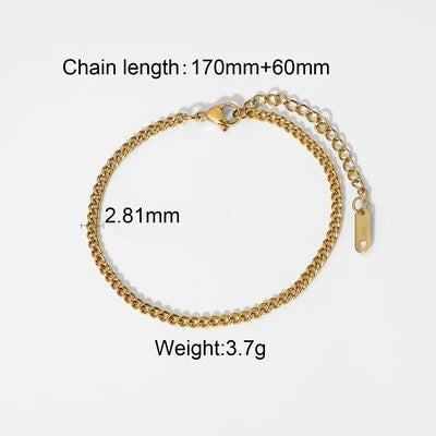 Kika Double Layered Chain Bracelet