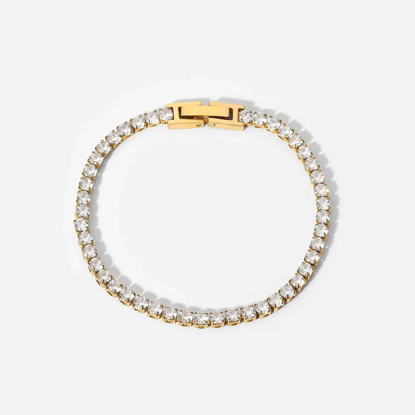 Kika Stainless Steel Bead Chain Bangle Bracelet Waterproof