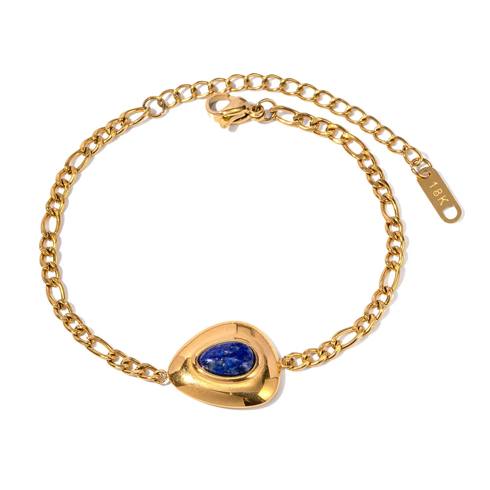 Kika Stainless Steel Bead Chain Bangle Bracelet Waterproof