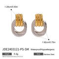 Ring Stud Earrings Waterproof Charm