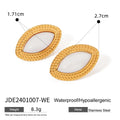 KIKA Best-Selling Waterproof 316L Stainless Steel Metal Geometric Personalized Daily Stud Earrings Gold Color Tarnish Jewelry