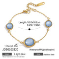 Kika Classic Blue Resin Necklace Earrings Bracelet Ring