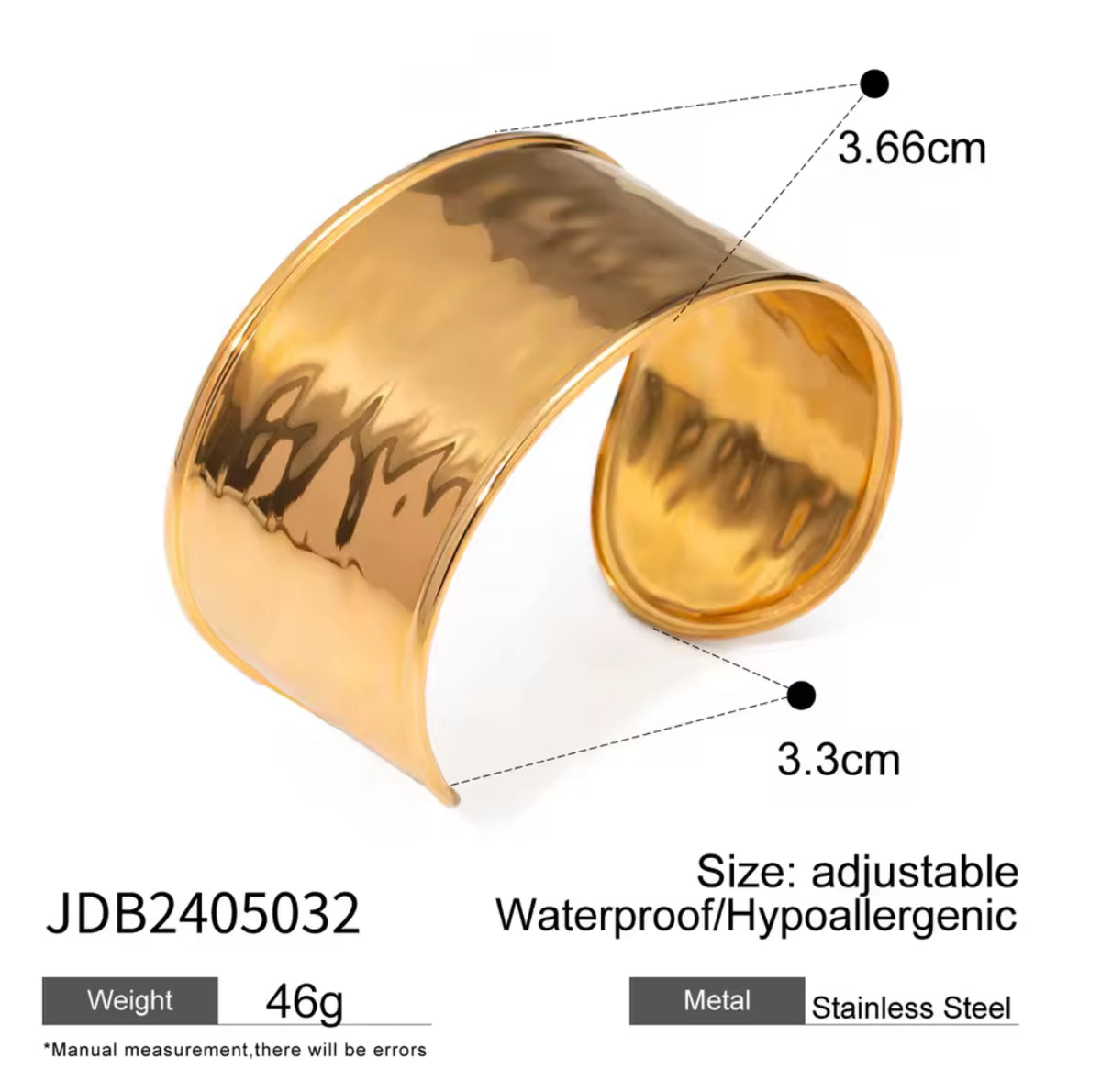 Kika Fashion Wide Face Bracelet