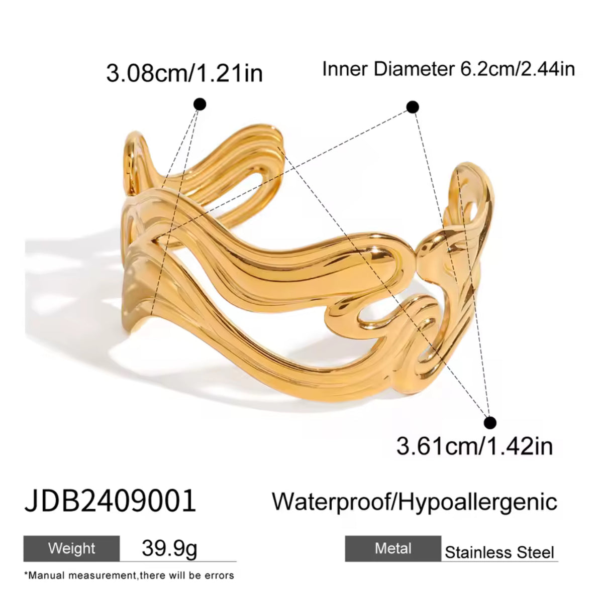 Kika Fashion Wide Face Bracelet