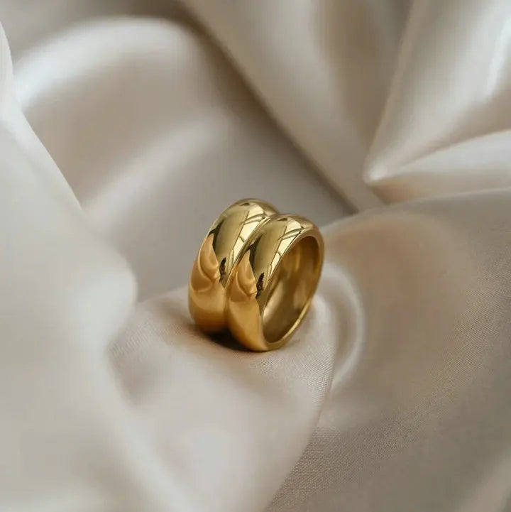 Kika Stainless Steel Smooth Ring