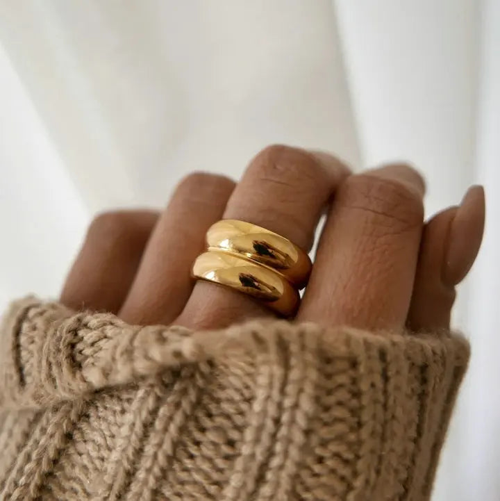 Kika Stainless Steel Smooth Ring